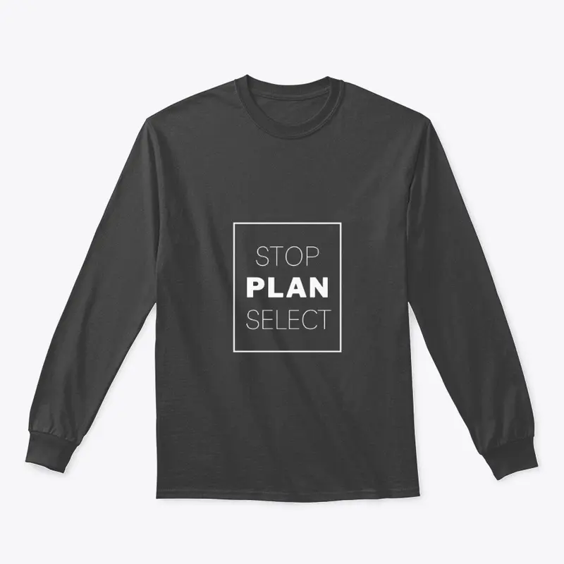 Text: Stop Plan Select (White)