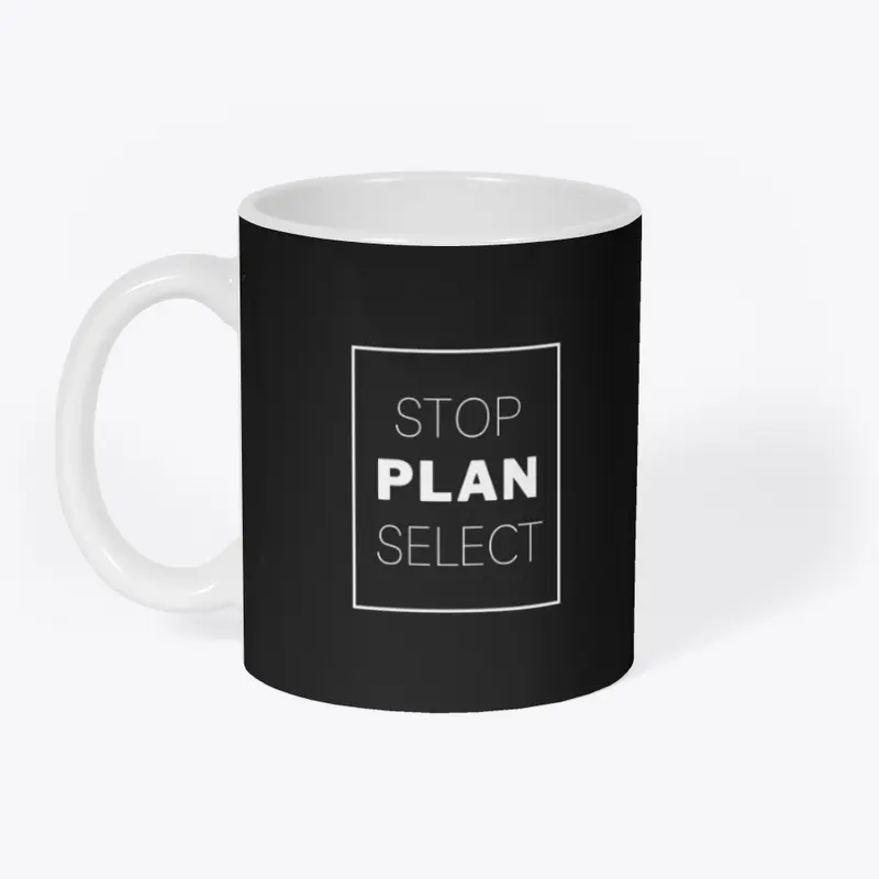 Text: Stop Plan Select (White)