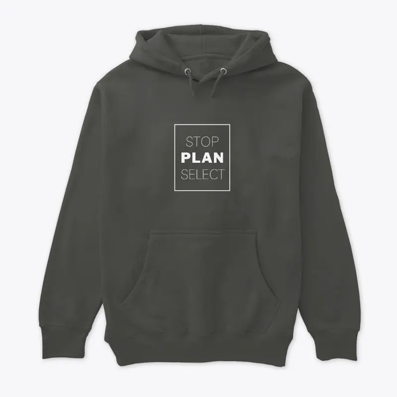 Text: Stop Plan Select (White)