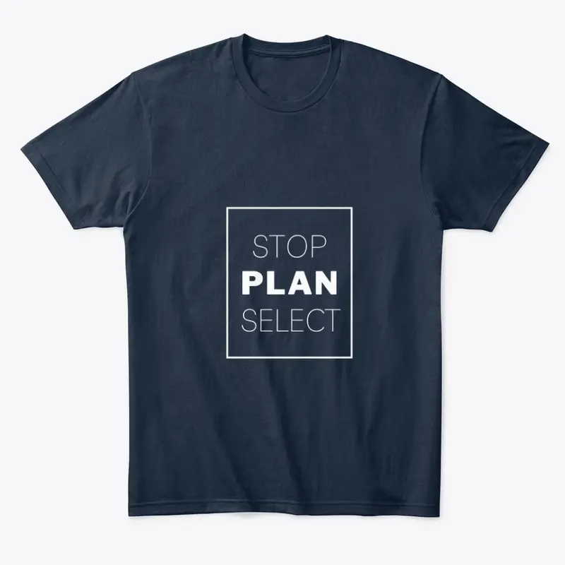 Text: Stop Plan Select (White)