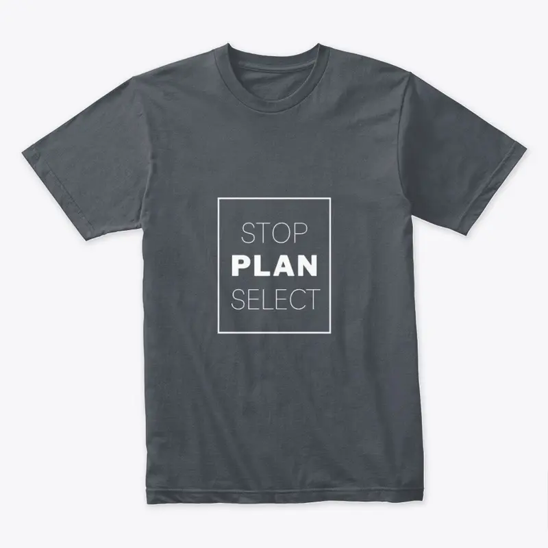 Text: Stop Plan Select (White)