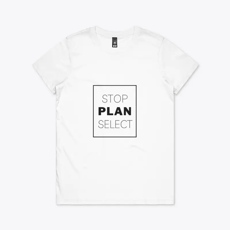 Text: Stop Plan Select (Black)